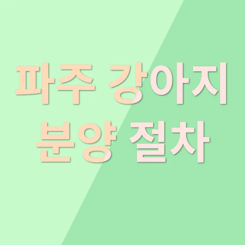 파주 강아지 분양_2