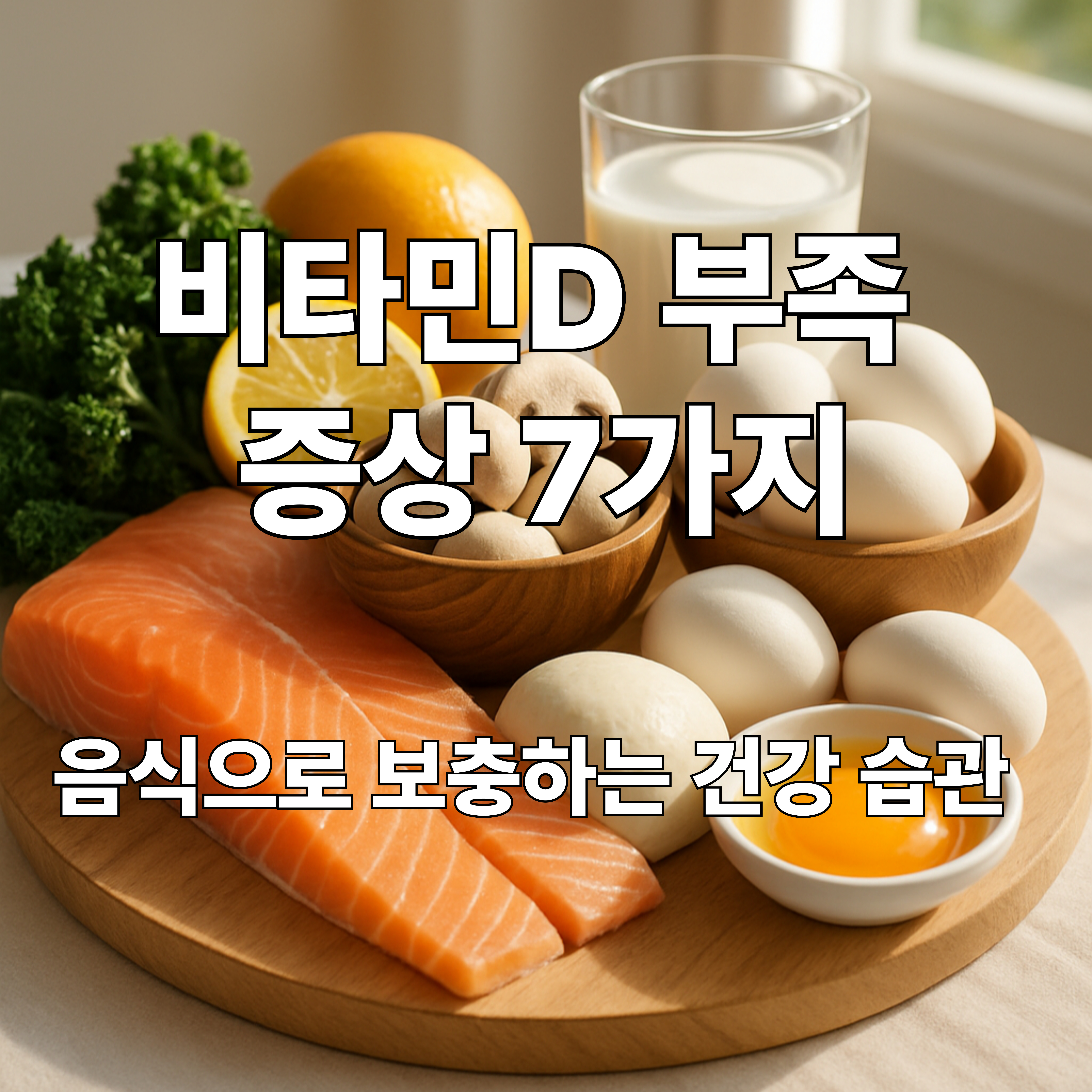 비타민D 부족 증상 7가지