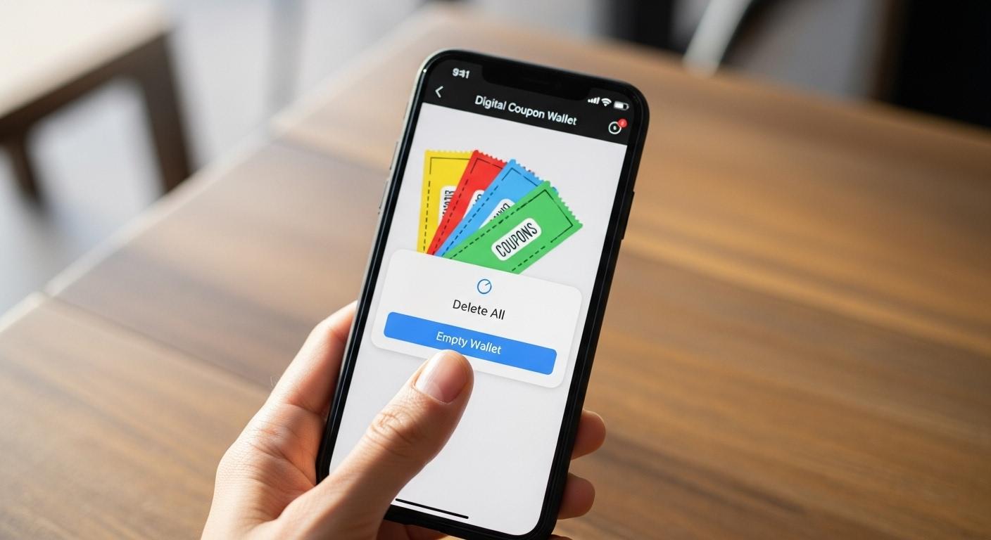 휴대폰 쿠폰지갑 삭제