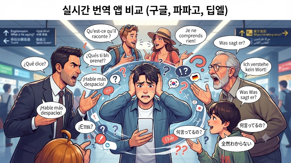 실시간 번역 앱 비교