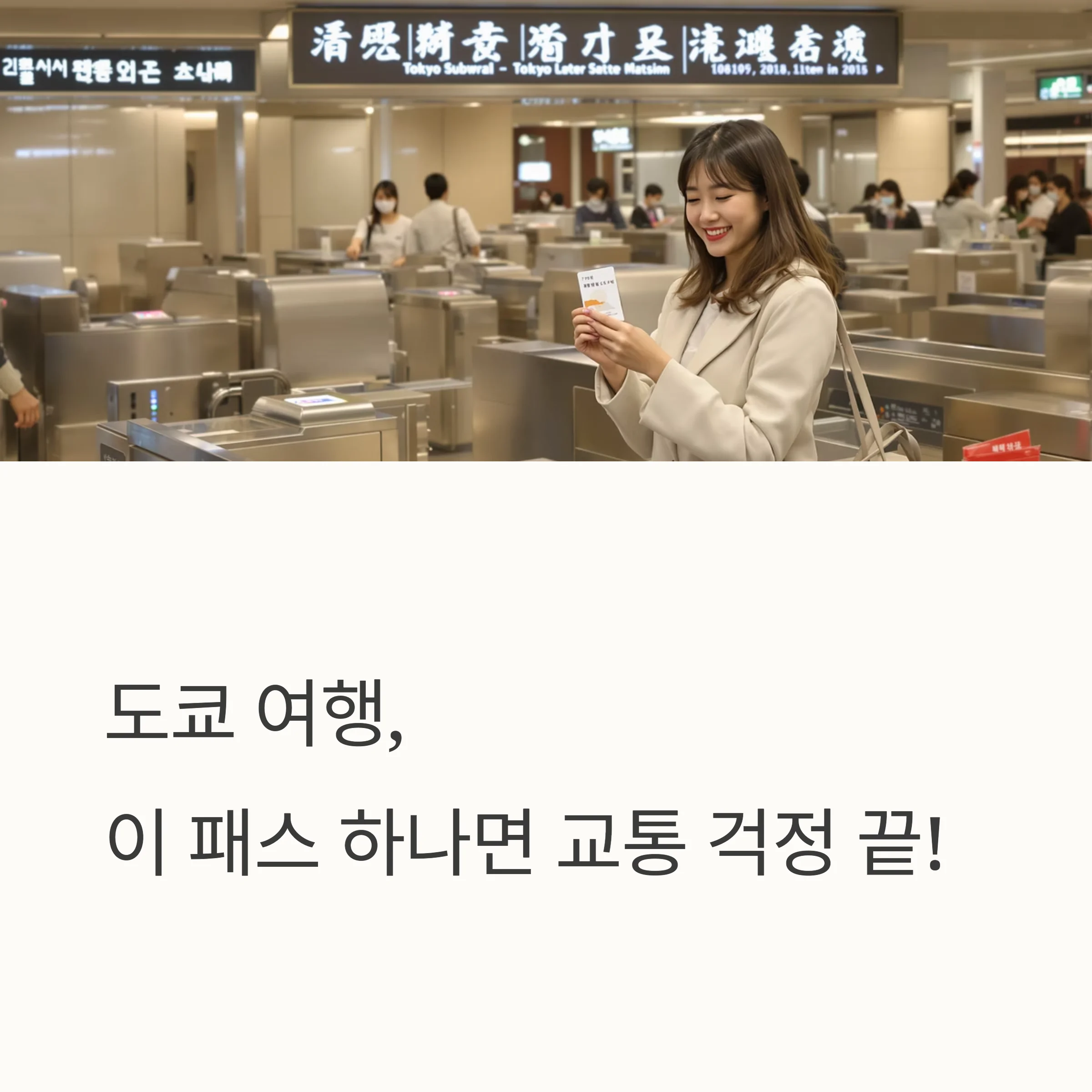 도쿄 여행 필수템, 지하철패스(메트로패스)