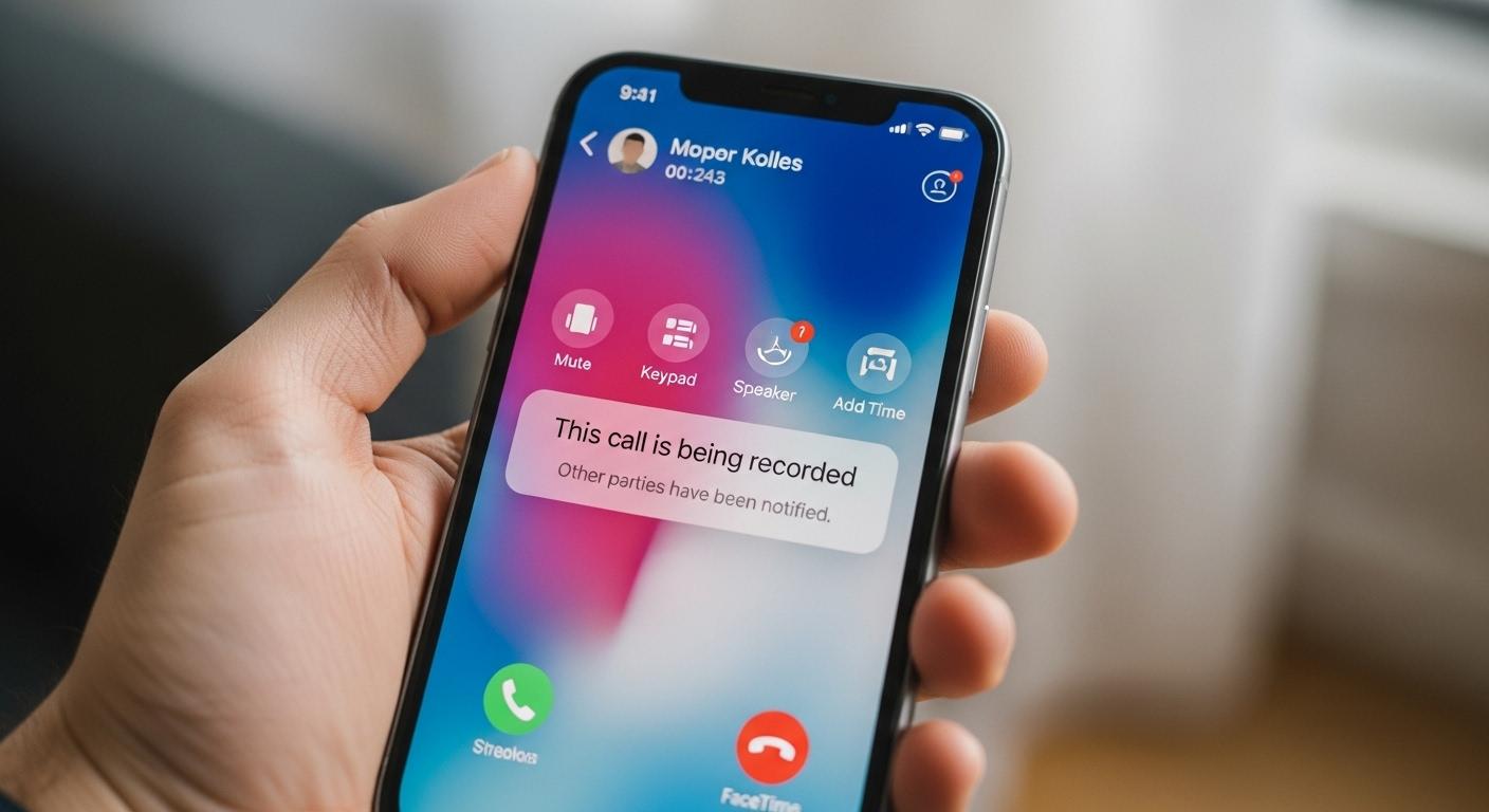 아이폰 통화녹음 상대방 알림