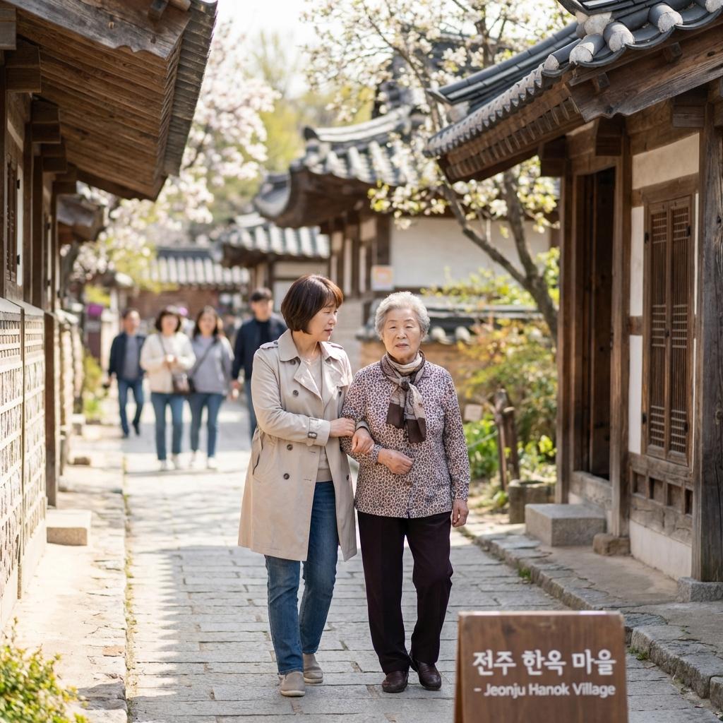 전주 한옥마을 부모님과 불편했던 점