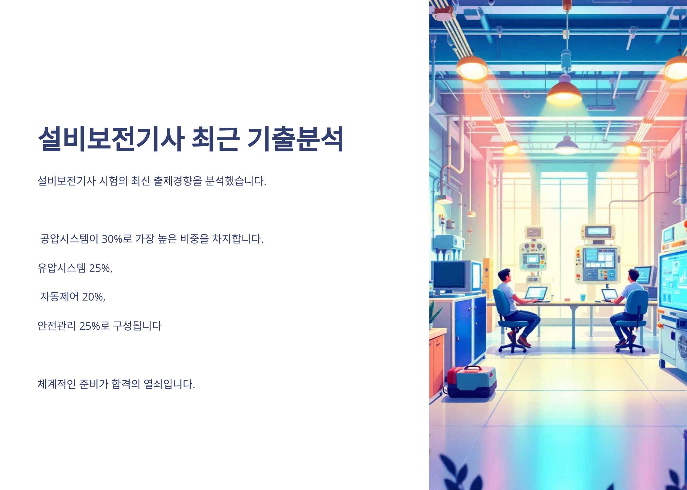 설비보전기사 최근 기출분석 이미지