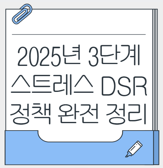 2025년 3단계 스트레스 DSR 정책 완전 정리