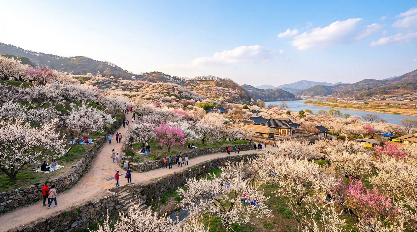 2026 광양 매화축제 실시간 개화시기 및 주차장 셔틀 정보 정리