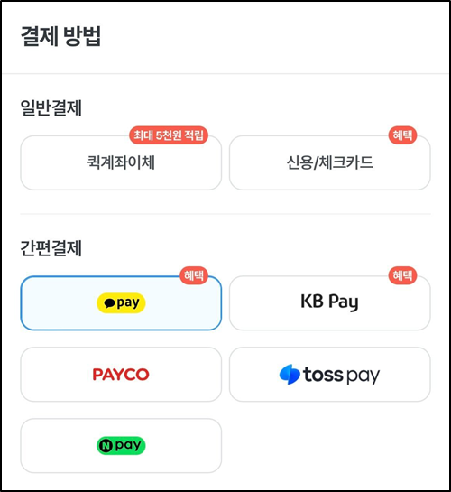 결제수단