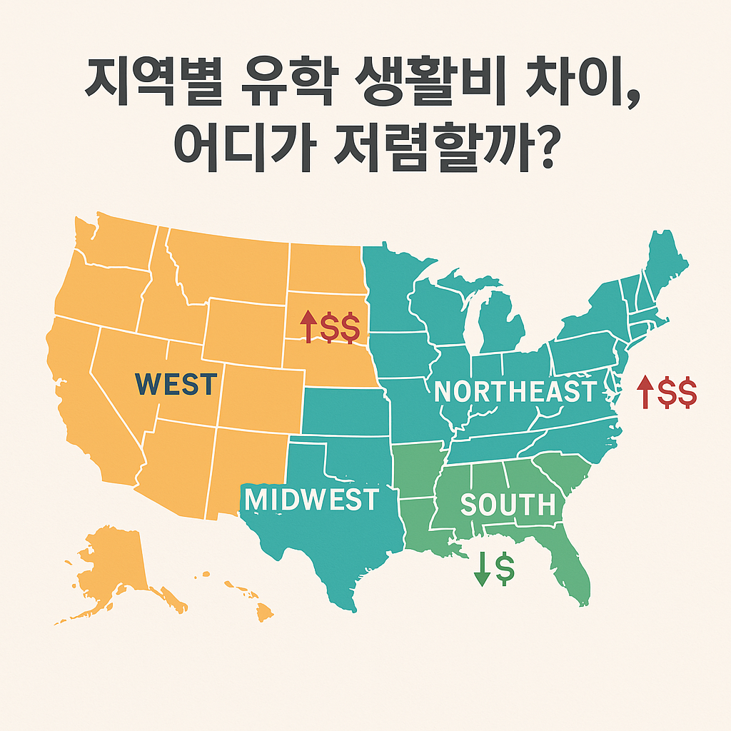 지역별 유학 생활비 차이, 어디가 저렴할까