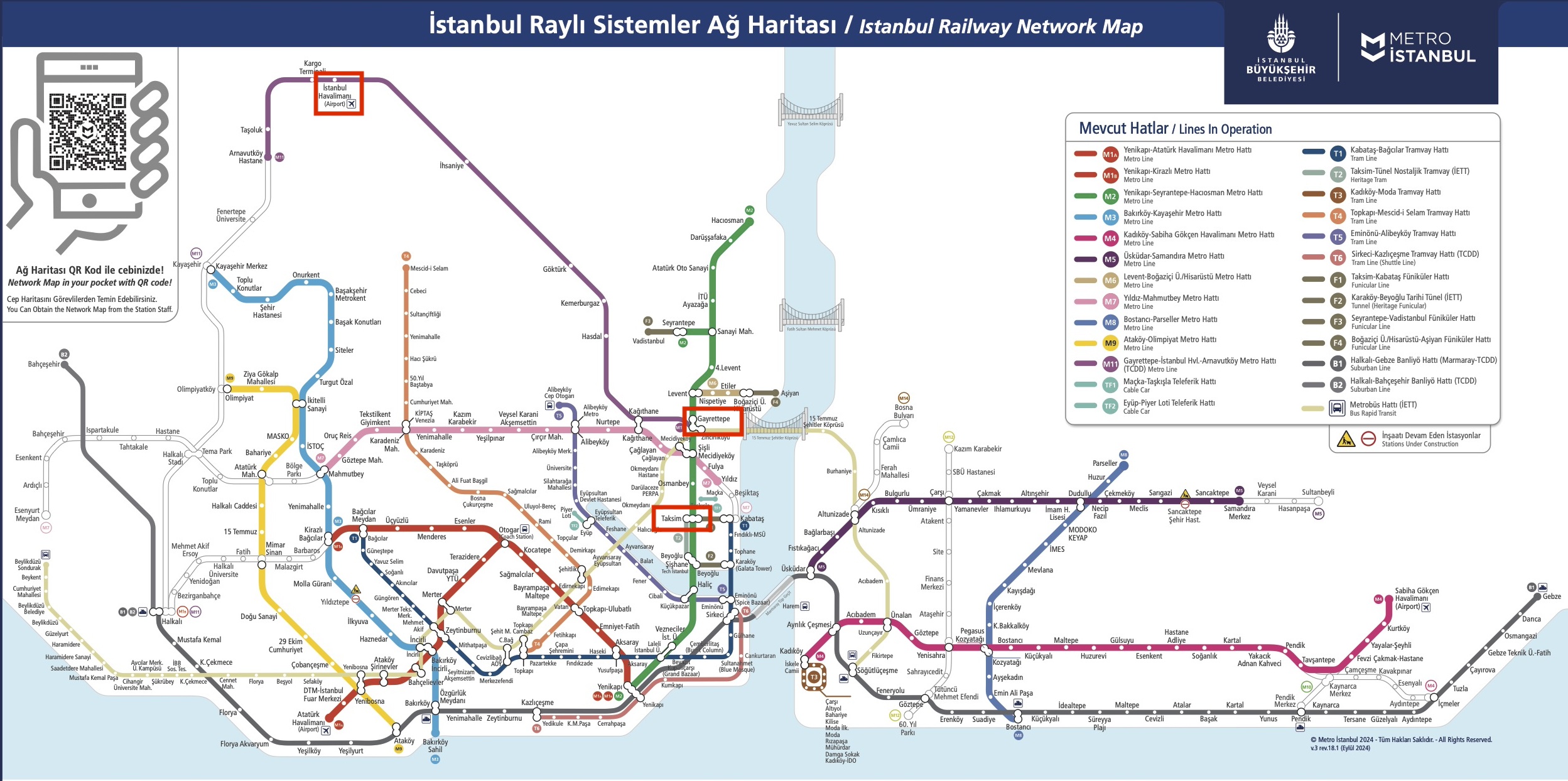이스탄불 지하철 노선