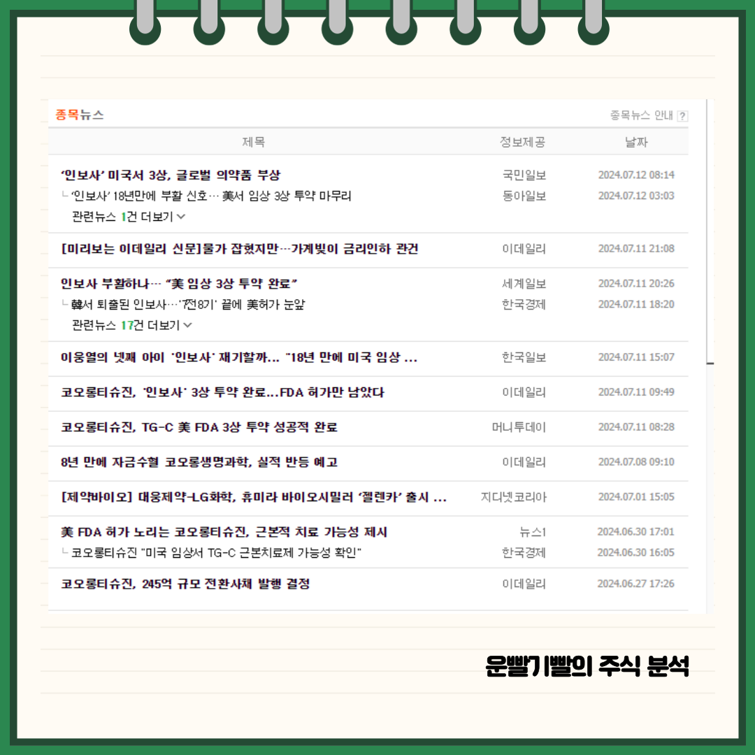 코오롱티슈진 뉴스