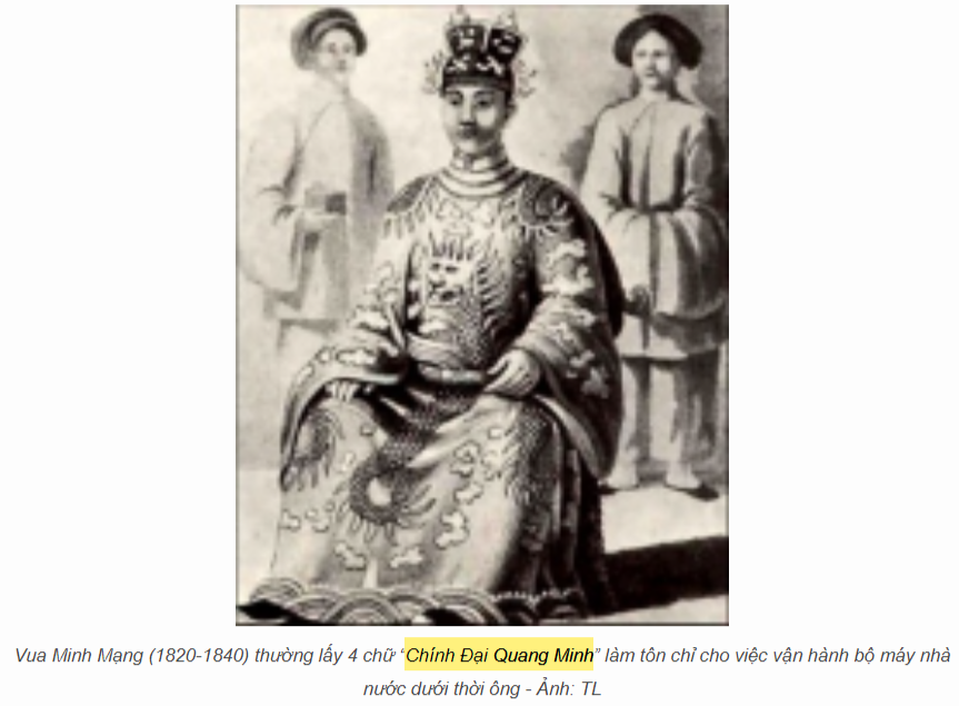 "꽝 민 찐 다이"를 통치 이념으로 삼았다는 민망 황제