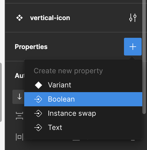 컴포넌트 프로퍼티 on off