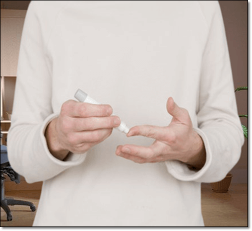 당뇨 환자 혈당 체크