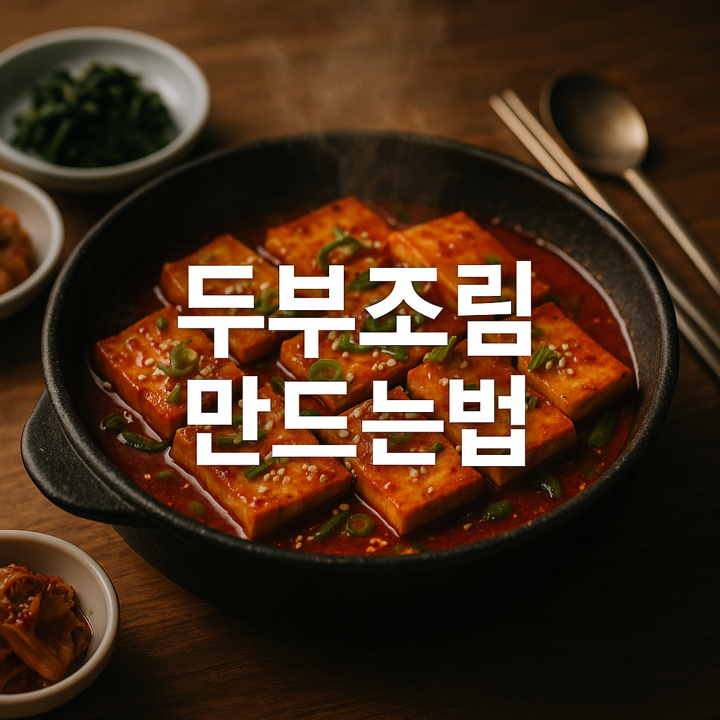 두부조림 만드는법