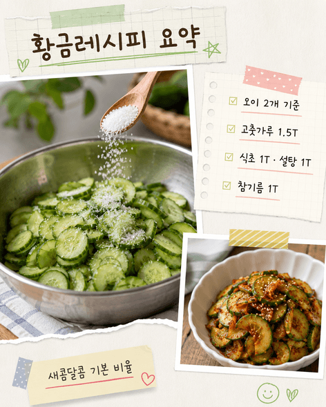 오이무침 황금레시피