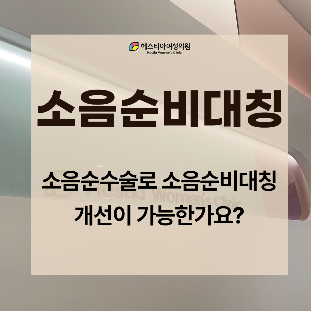 소음순수술
소음순비대칭