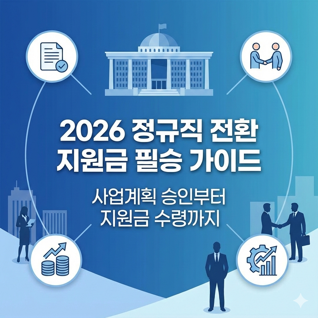 정규직 전환 지원금 신청은 어떻게 할까? 2026년 승인부터 수령까지 단계별 필승 가이드