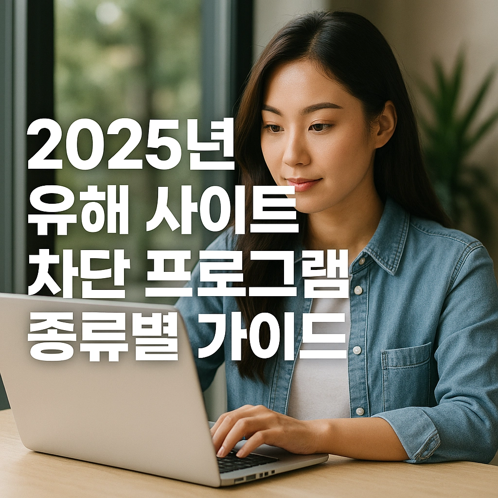 2025년 유해 사이트 차단 프로그램 종류별 가이드