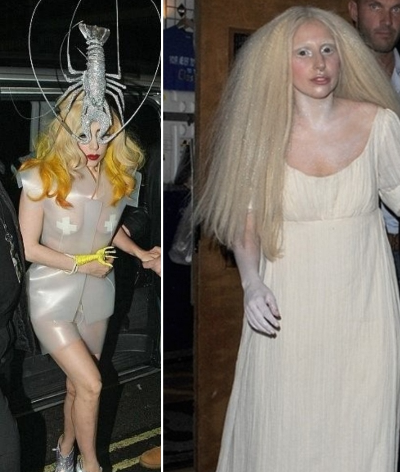 화려한 모자를 즐기는 그녀