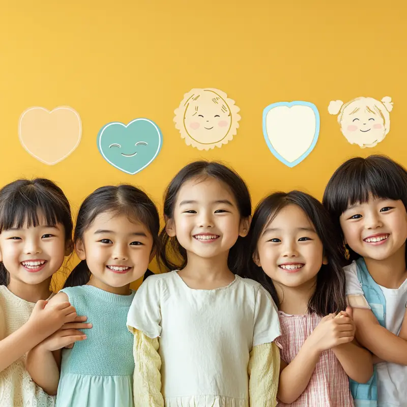 여자아이-5명이-행복하게-웃는-사진