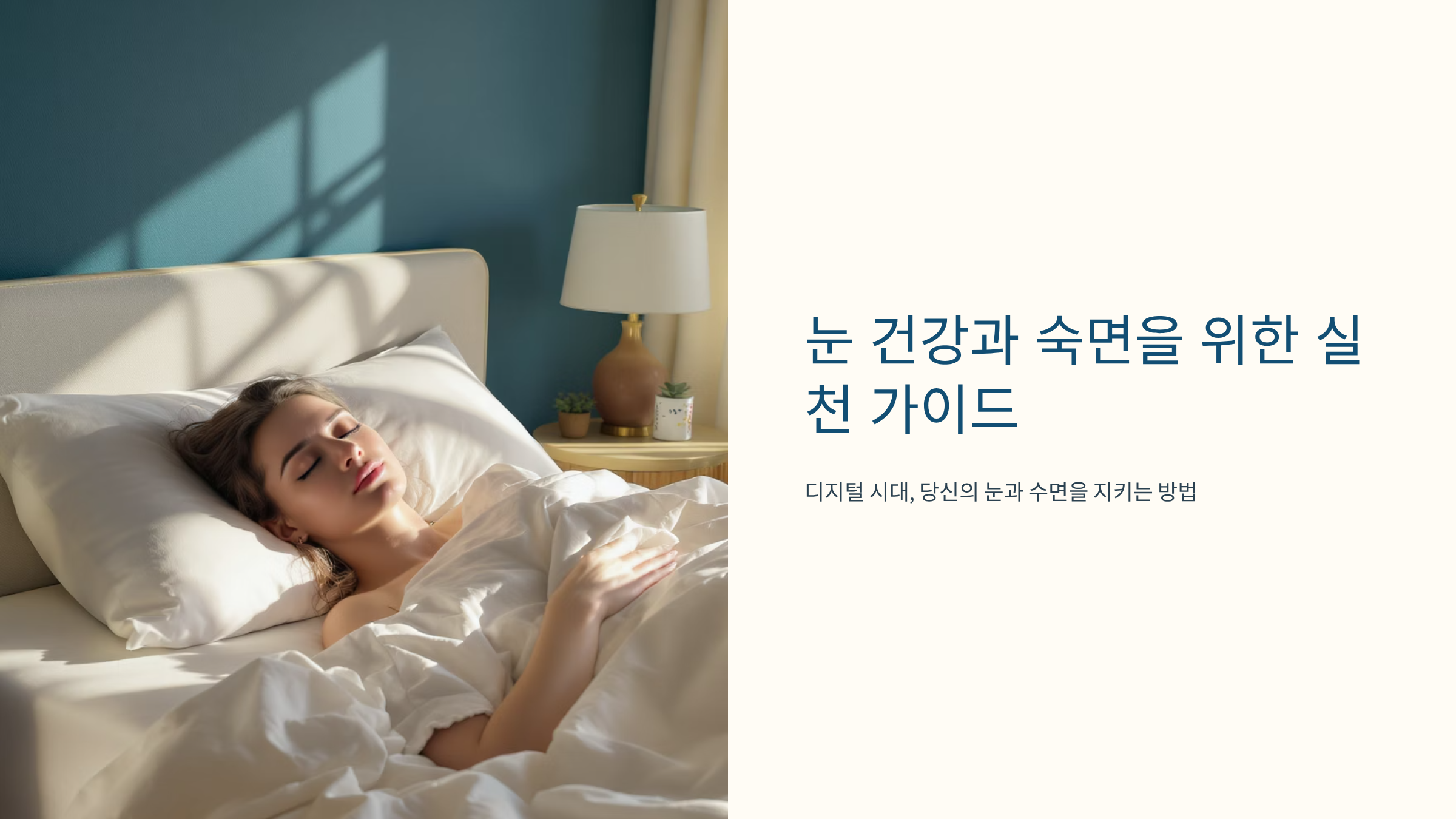 눈 피로 풀어주는 스트레칭과 숙면 방해 음식