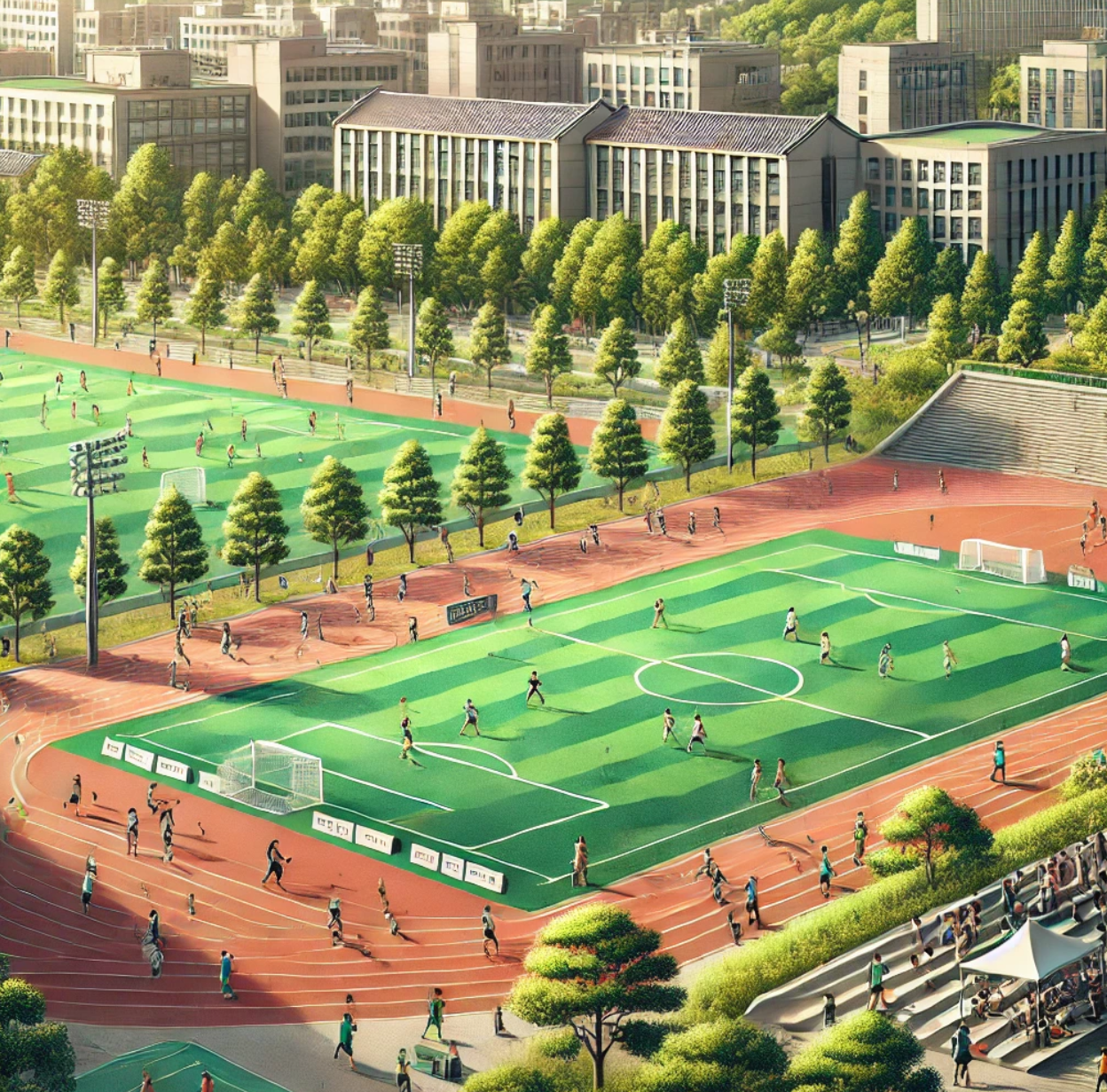 대학의 운동장의 이미지 입니다.