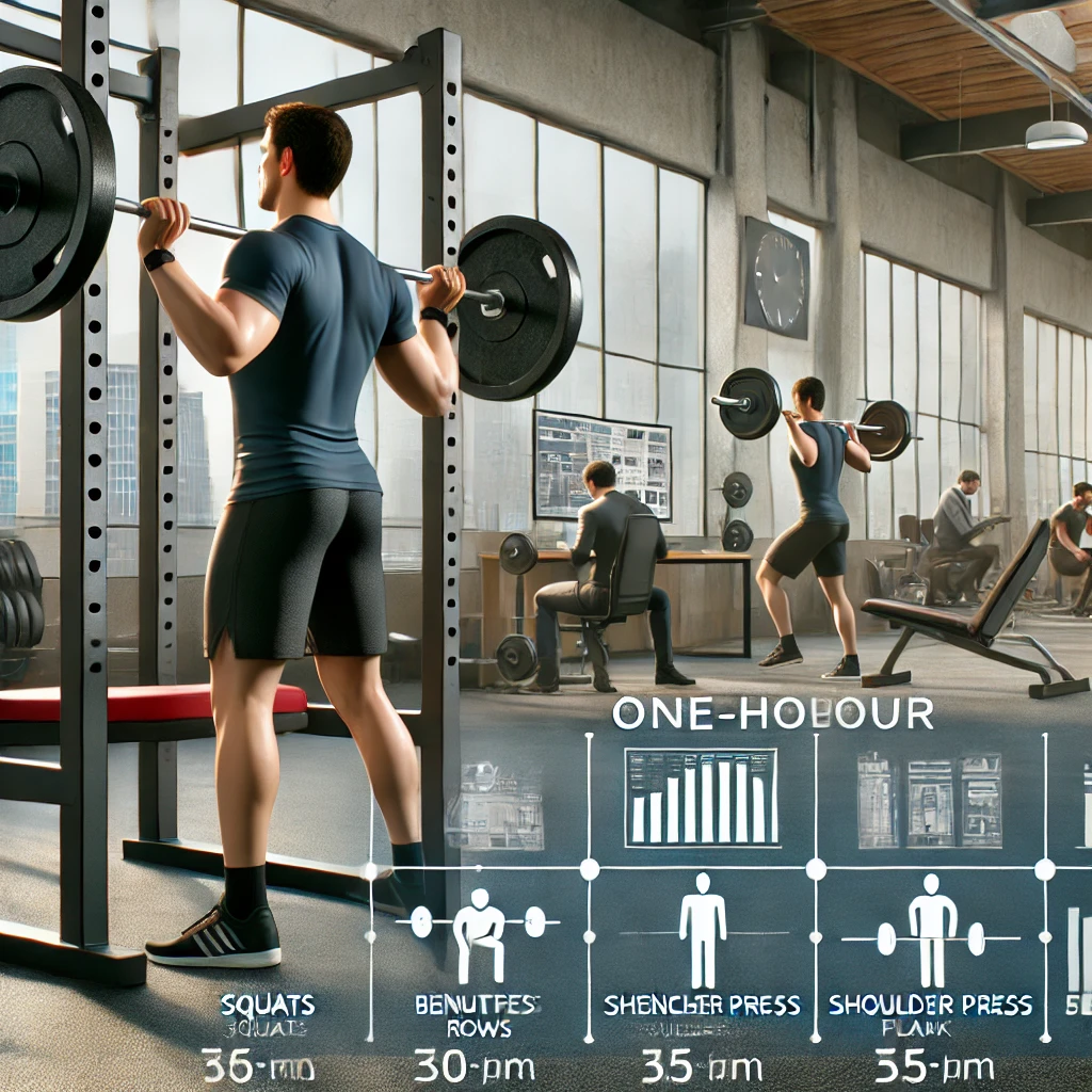 직장인을 위한 1시간 헬스장 웨이트 루틴 관련 사진