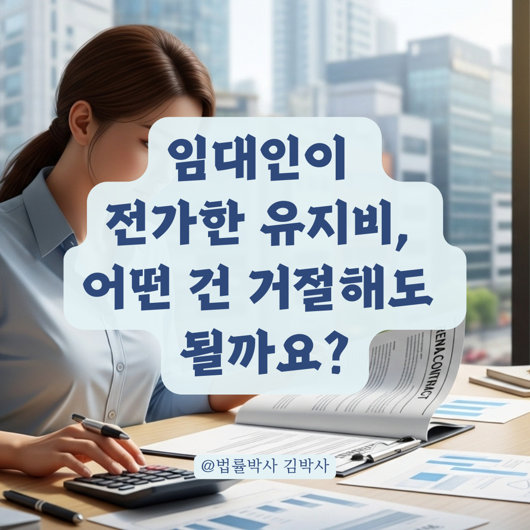 임차인에게 전가된 건물 유지비, 실제로 신고 가능한 항목만 정리해봤습니다.