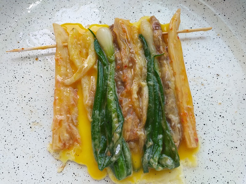 산적꼬치, 김치도라지산적