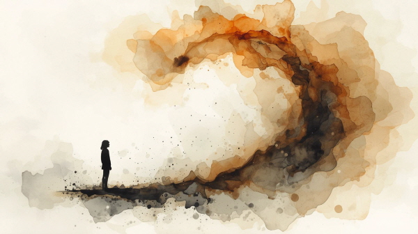 ENFP의 강박은 단순한 후회가 아닙니다. 그것은 감정적 충동과 후회의 반복 속에서 자기 신뢰를 잃는 과정입니다에 관한 그림