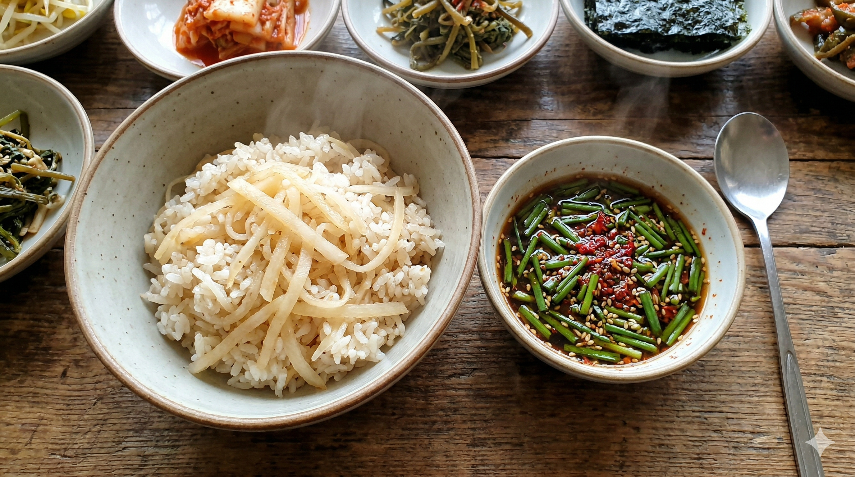무밥과 달래장