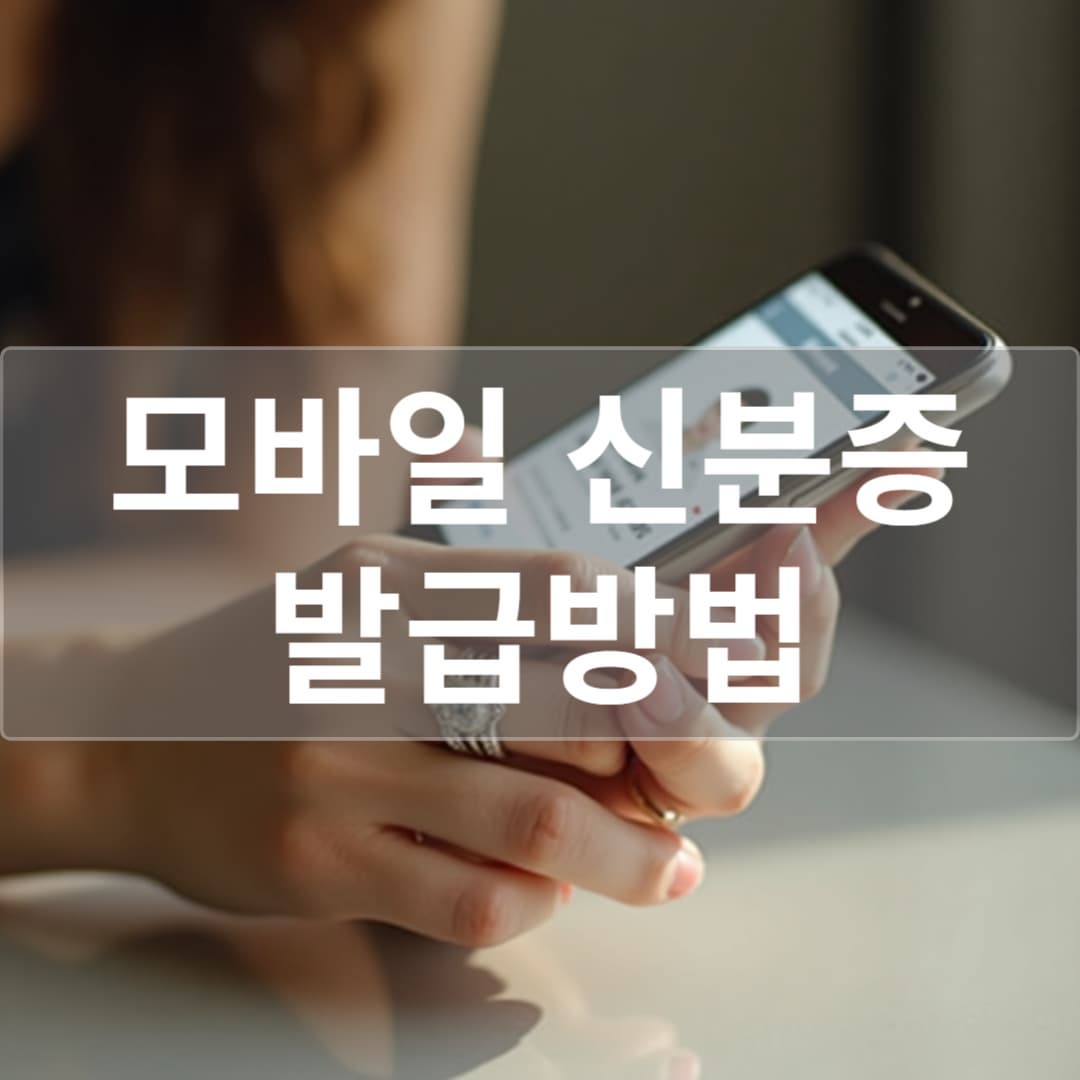 2025 모바일 신분증 발급 방법 총정리