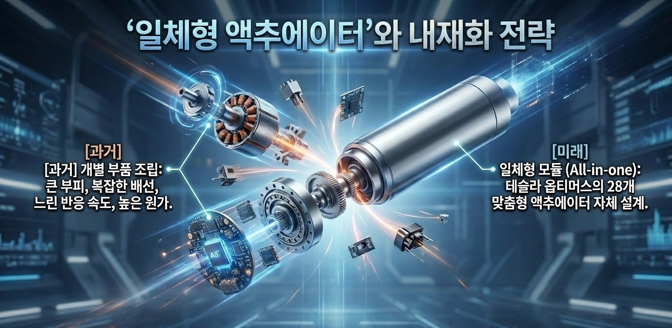 일체형 액추에이터 설명 이미지(AI활용 생성 이미지)
