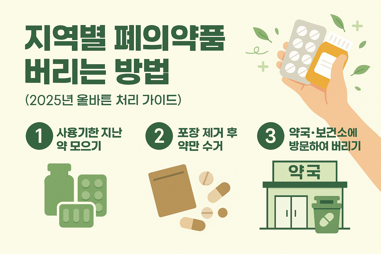 폐의약품 버리는 방법