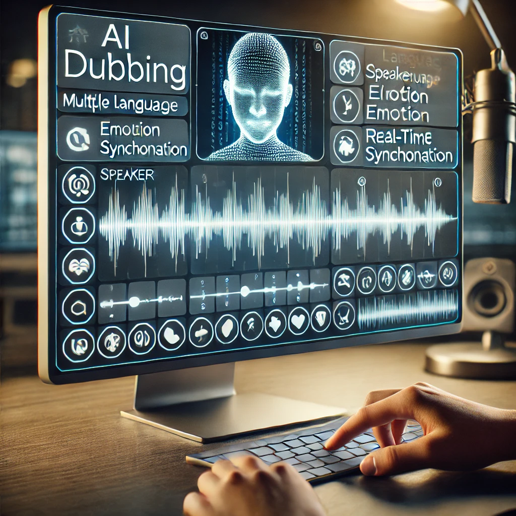 AI 더빙 인터페이스 예시