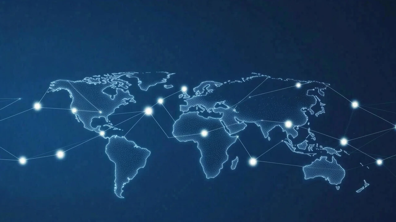 글로벌 ETF 포트폴리오 구축을 위해 미국 JEPI, QYLD와 한국 KODEX ETF의 분산투자 전략과 성장 전망을 상징적으로 보여주는 세계지도, ETF 다변화, 글로벌 투자, 지역별 자산배분, 시장분석