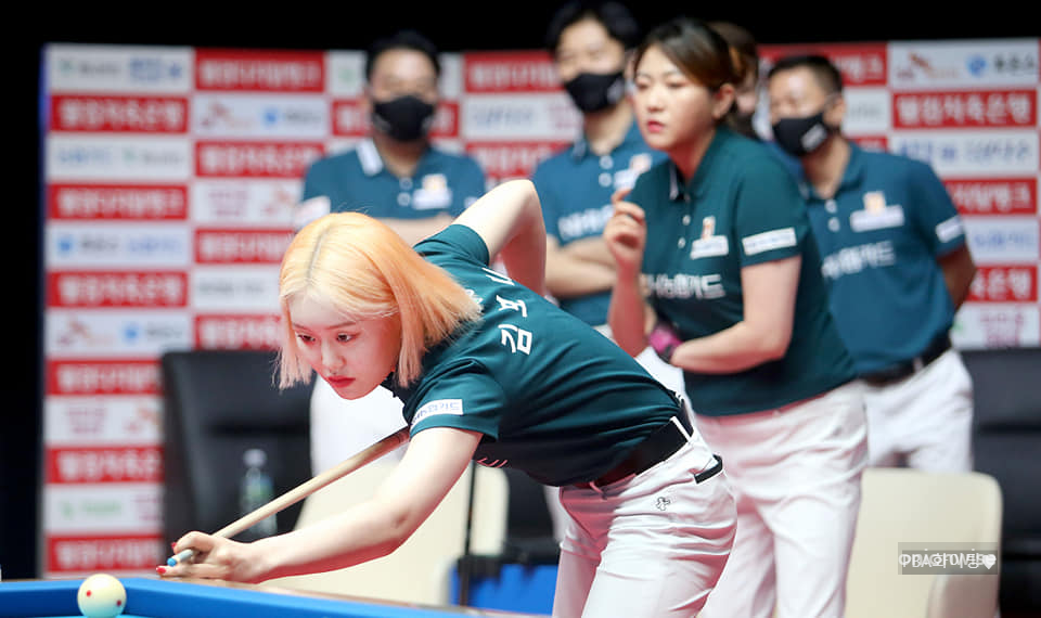 PBA팀리그에 출전하고 있는 김보미 선수