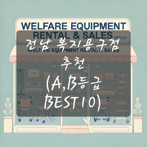 전남 복지용구점 추천
(A,B등급 BEST10)