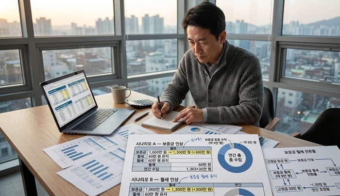 보증금 인상 효과 관련 사진