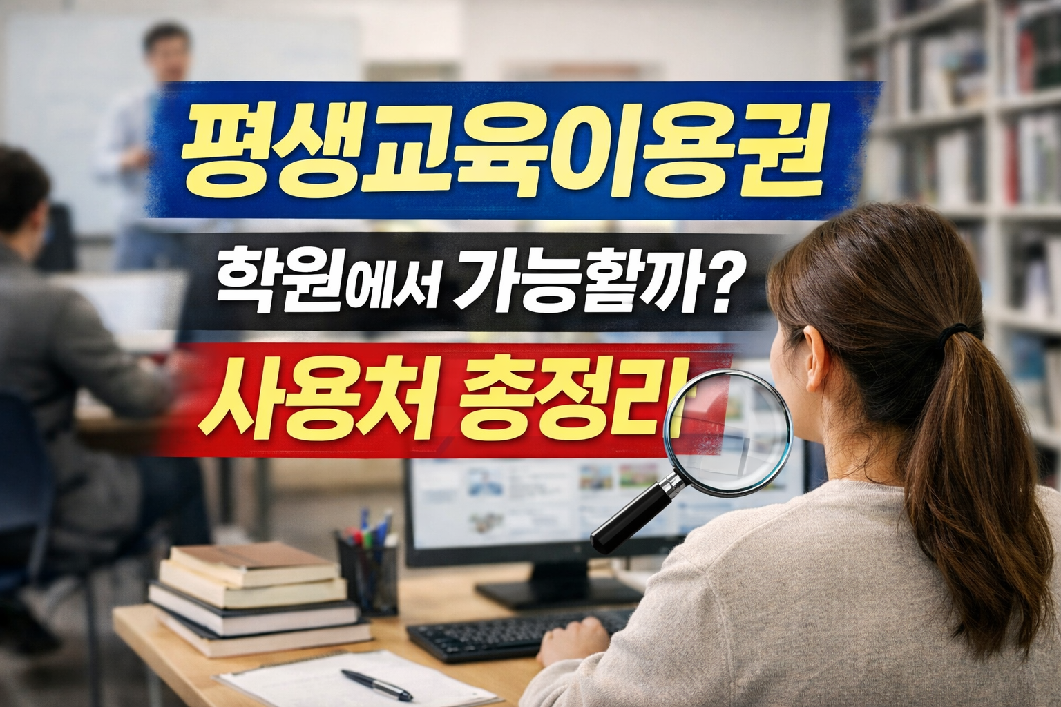 평생교육이용권 학원 사용 조건과 가능 여부 정리