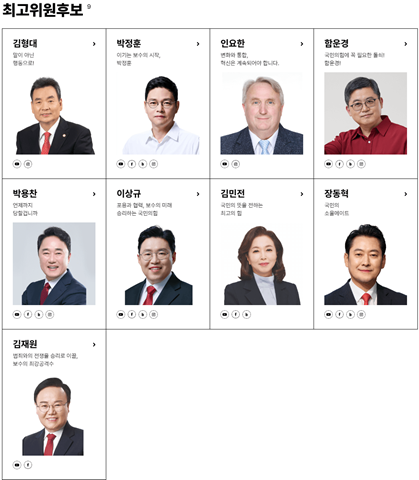 국민의힘 당대표 선거일