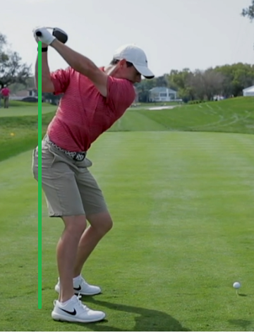 로리맥일로이 백스윙 탑모양