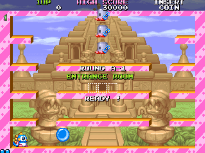 보글보글2-오락실게임-시작-화면