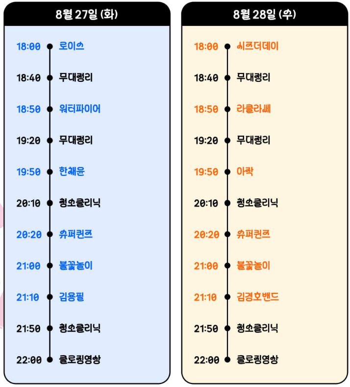 SSONG ZONE 일정