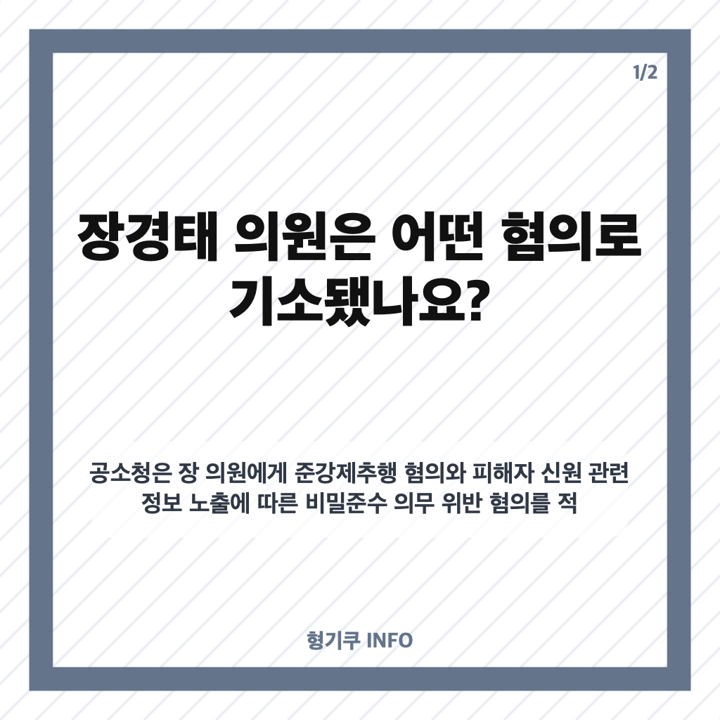 장경태 성추행 혐의 기소, 불구속 재판행과 혐의 부인까지 카드뉴스 1