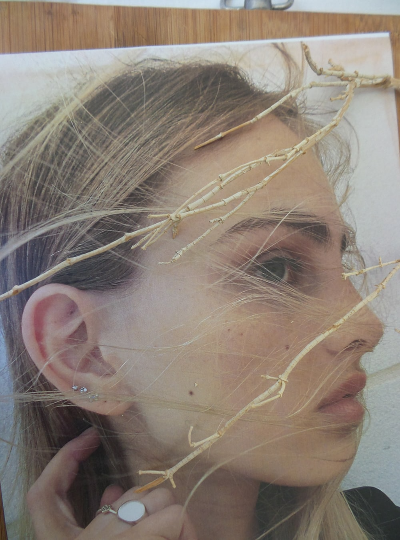 나뭇가지와 머릿결