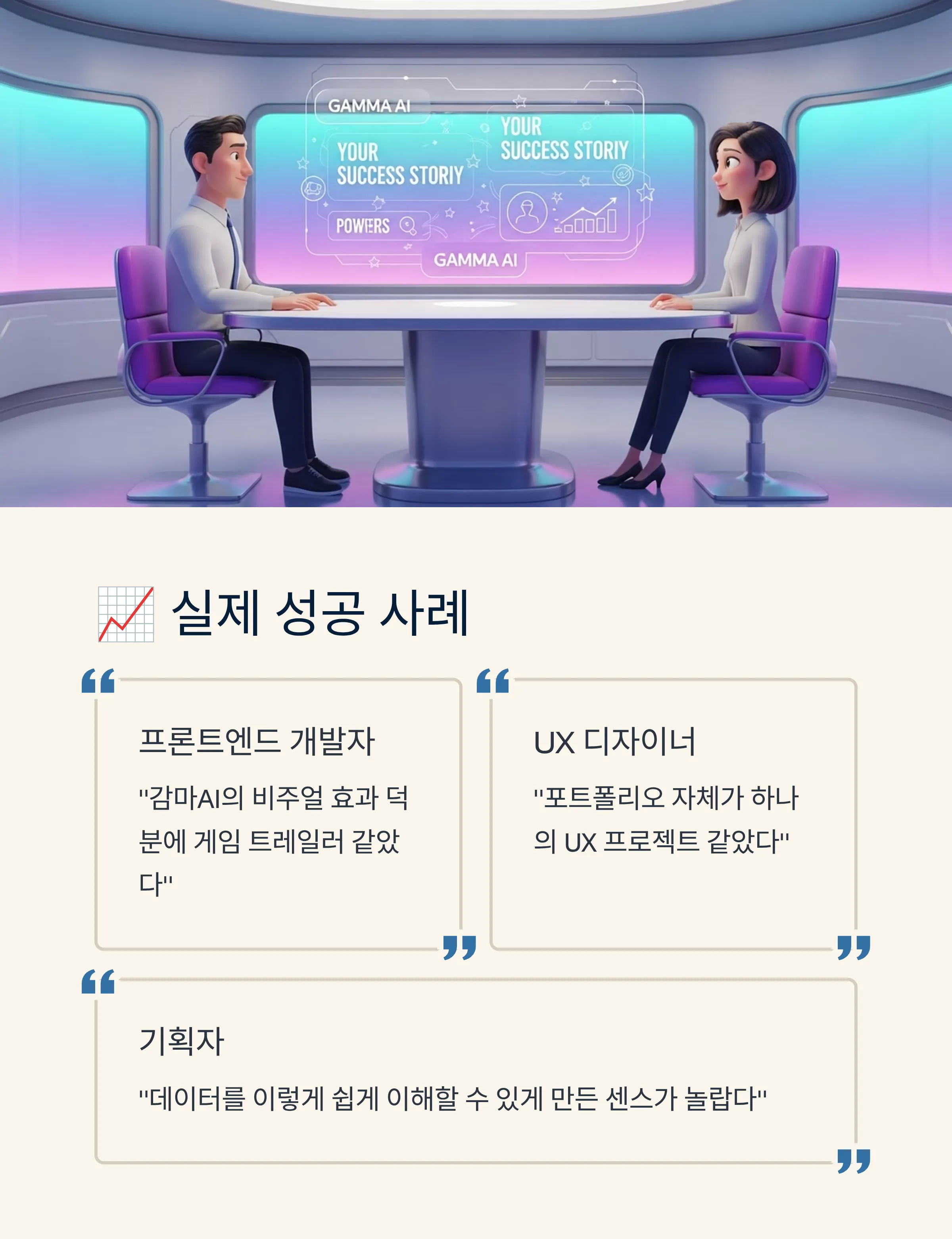 감마AI로 임팩트 있는 포트폴리오 프레젠테이션 만들기
