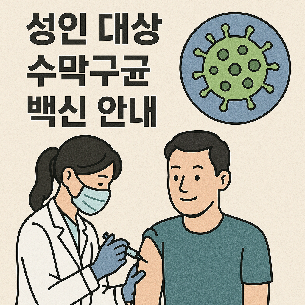 성인 대상 수막구균 백신