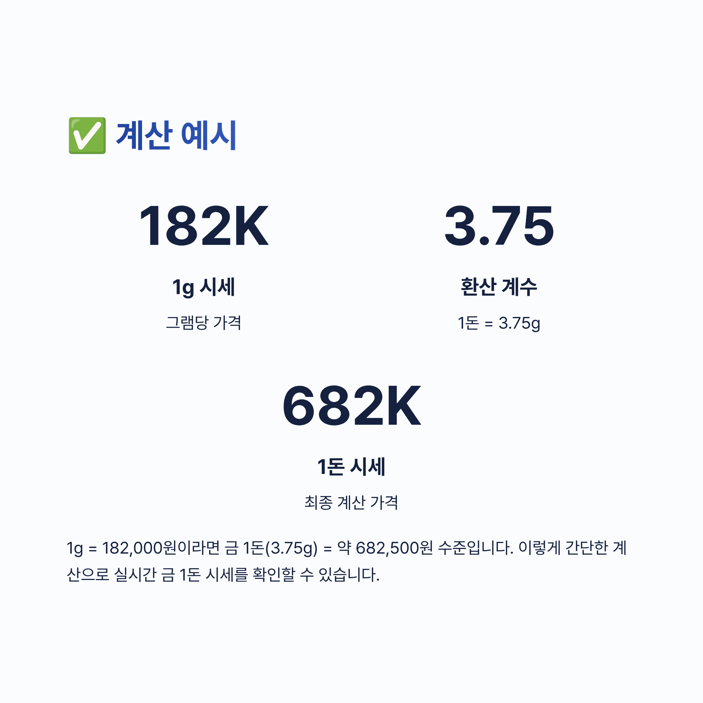 금 1돈 시세 가격 알아보기