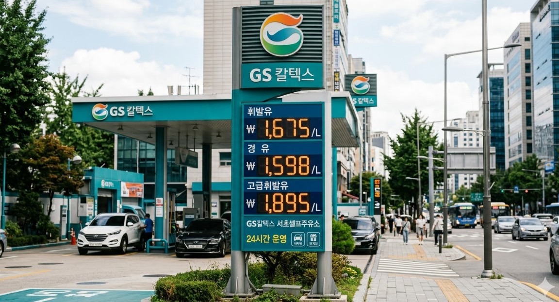 석유 최고가격제 시행으로 인하될 주유소 휘발유 경유 가격표